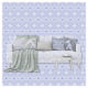 Textildesign Heimtextilien-Kollage Sofa verschmilzt mit Background