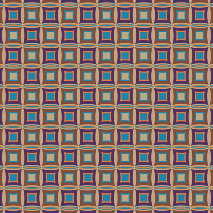 Textildesign DOB Allover Retro